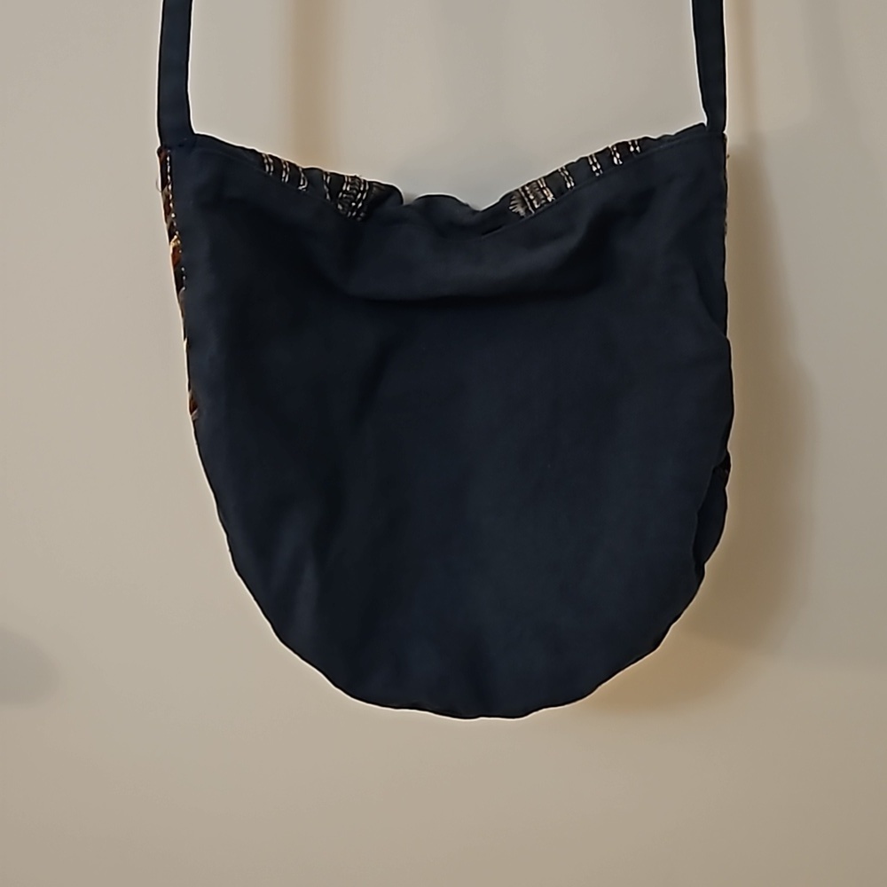VTG EARTHBOUND Embroidered Brass Sequin Cloth Festival Crossbody Hippie Bag - Picture 7 of 13